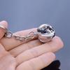 Solar System Planet Keyring Galaxy Nebula Space Keychain Moon Earth Double Side Glass Ball Key Chain