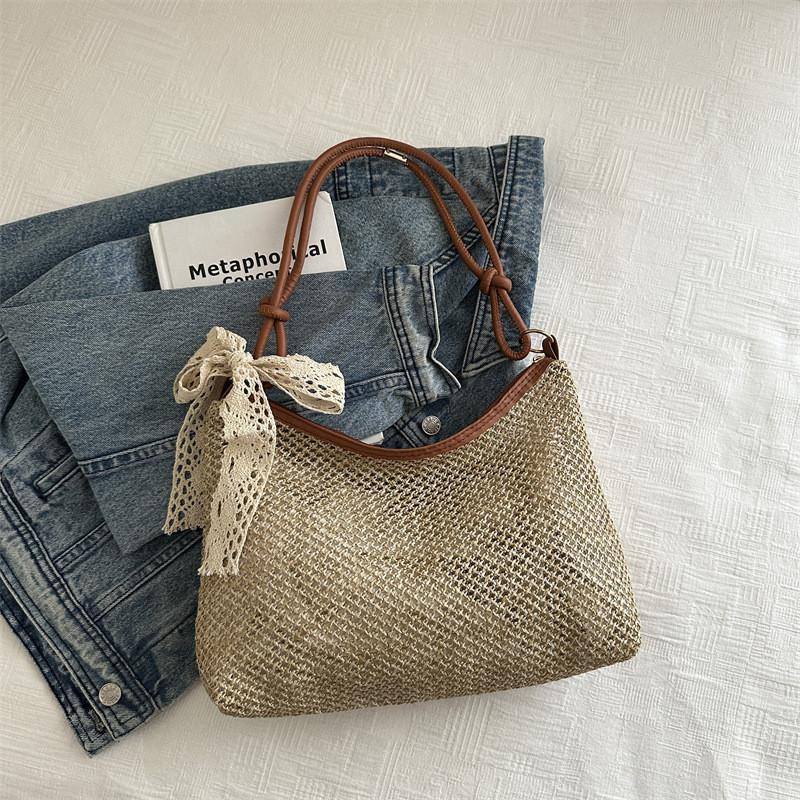 Casual Chic Summer Tote Bag 2024 Stylish Versatile Shoulder Bag Large Capacity