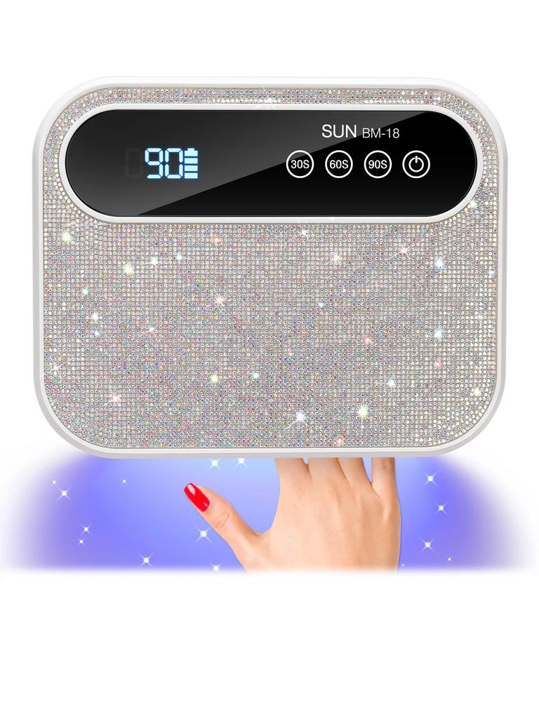 DianaBeauty 168W Rechargeable UV LED Nail Lamp 42LEDS Nail Dryer for Curing All Gels Nail Polishing Nail Art Tools