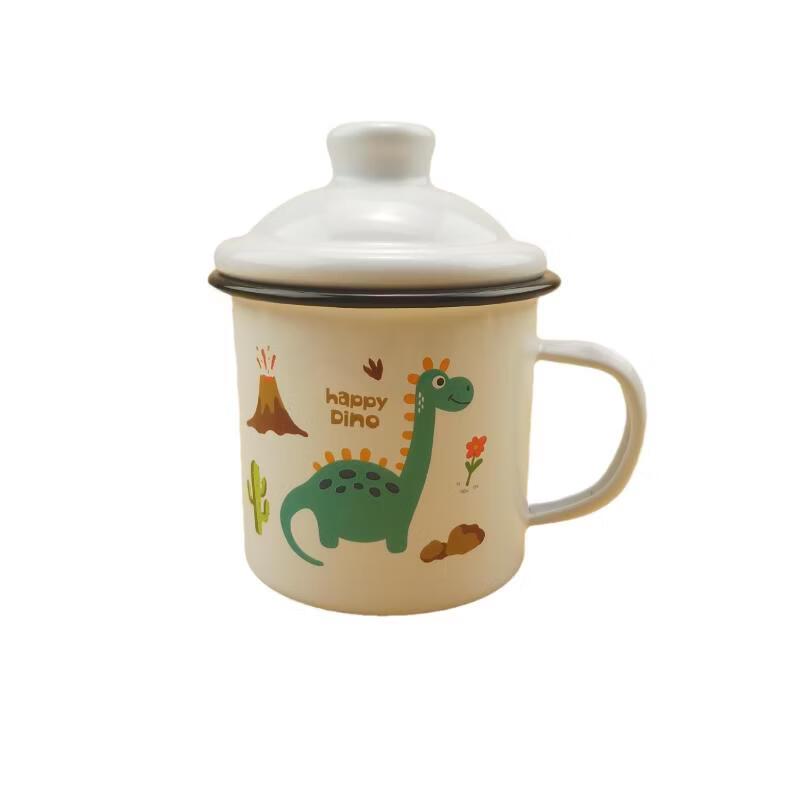 OLOEY Kids Enamel Dinosaur Cup