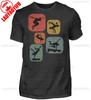 Parkour Retro Style Mens Shirt Casual Style Tops Oneck Regular Short Sleeve High Quality Cotton Tshirt