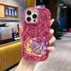Phone case: 2D flat design suitable for iPhone 18 17 16 15 14 13 Pro protective case, couple style, fantasy girl, Christmas and Halloween gifts