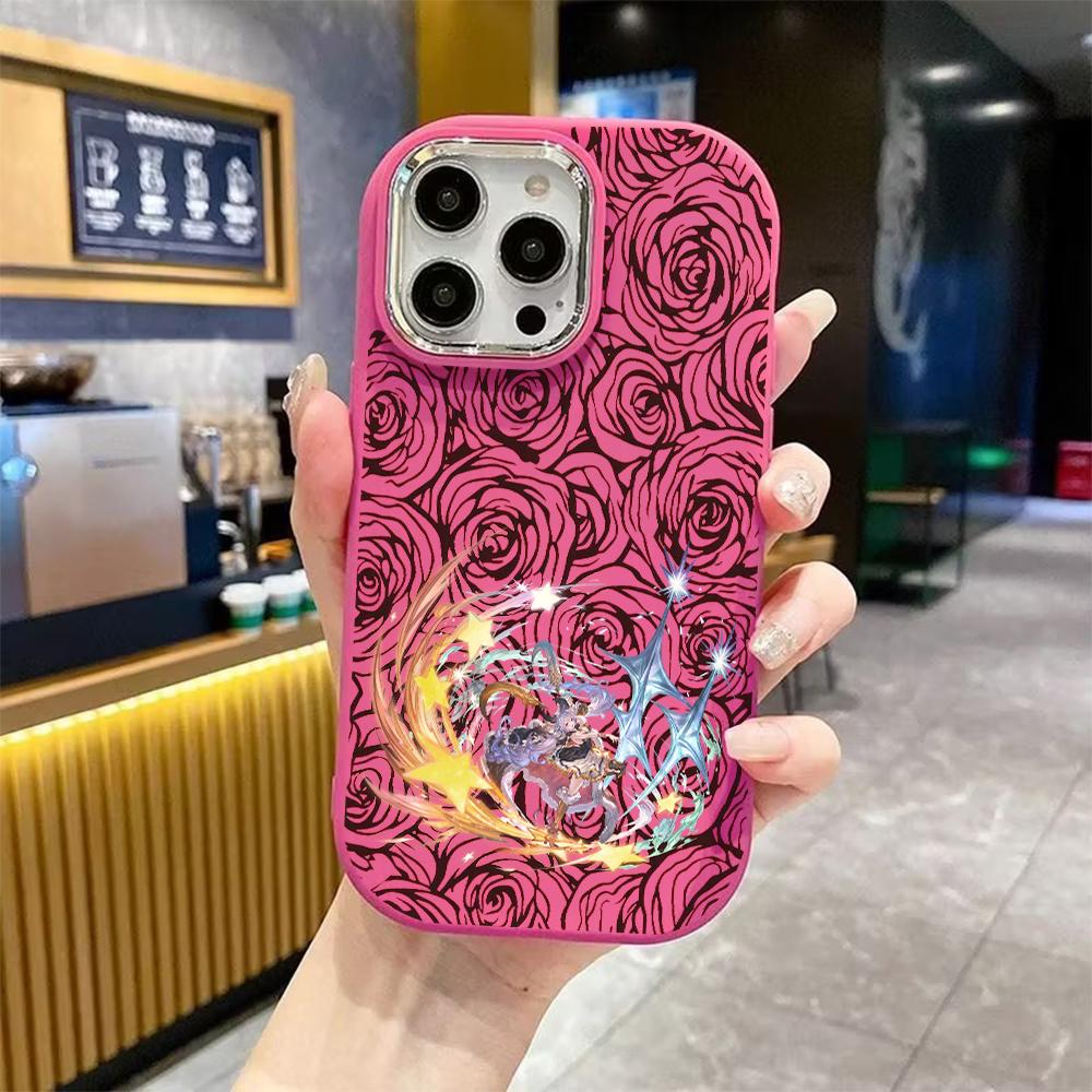 Phone case: 2D flat design suitable for iPhone 18 17 16 15 14 13 Pro protective case, couple style, fantasy girl, Christmas and Halloween gifts
