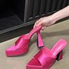 Fashion Women’s High Heels Slippers Sexy Pointed Toe Shoes Fashion Platform Pumps Heeled Shoes Woman 2025 Trend Brand Mujer Zapatillas
