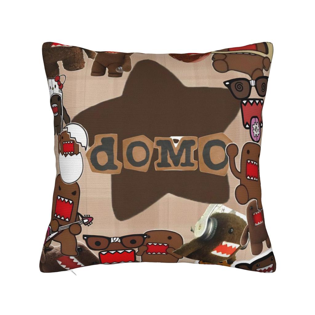 Domo Kun Pillowcase Merchandise Printing Cushion Cover Decorative Pillow Case Cover Living Room Multi Size