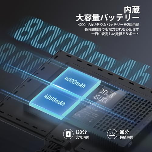 NEEWER BASICS Photography Light, Video Light, 192 LED Beads, Ultra-Thin LED Panel, 20W, CRI97+, Bi-Color, Dimmable, 3200-5600K, Built-in 4000mAh Batte