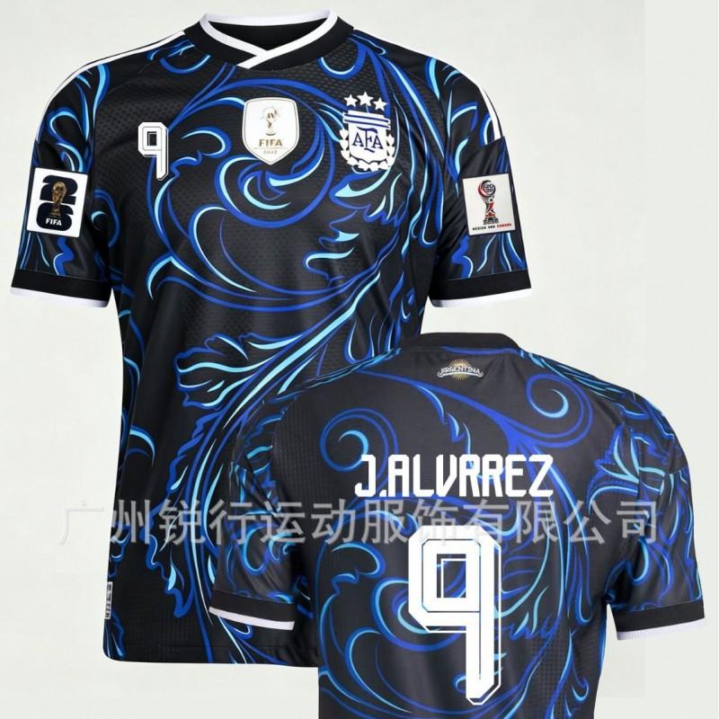 Argentina 2026 Away Soccer Jersey Messi 10 Fan Short Sleeve Top Men Sports Team Shirt