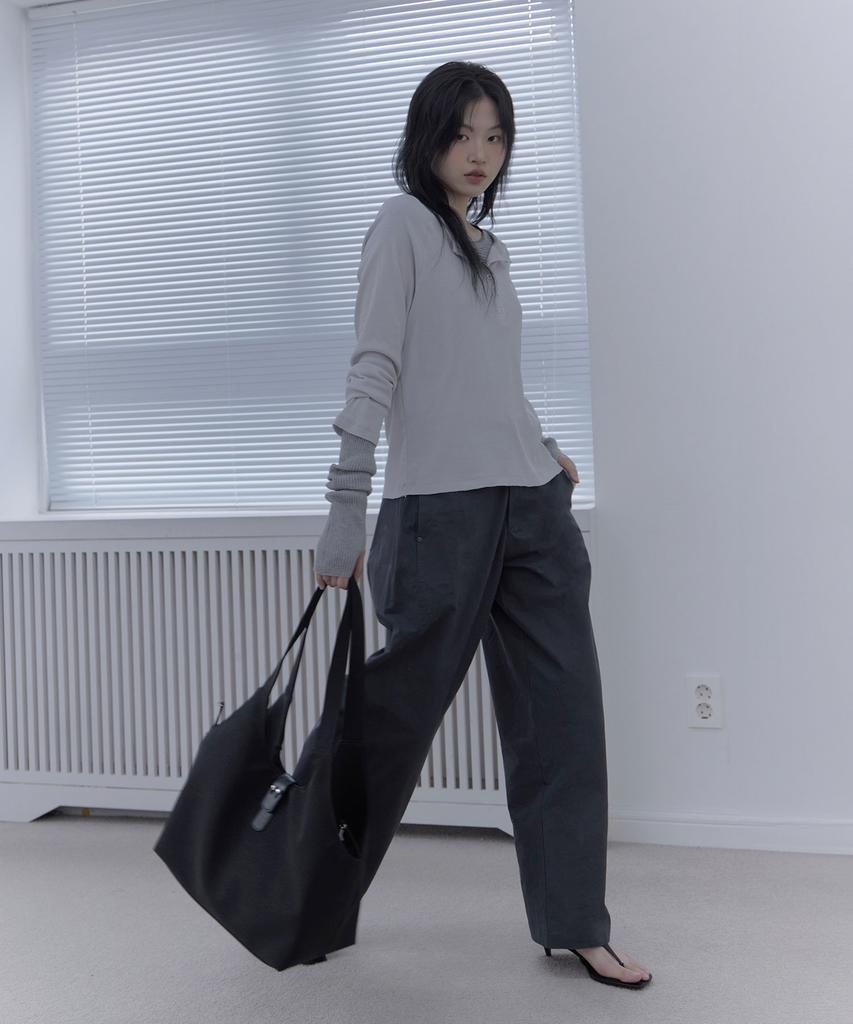 Haebeueoweil Essential Cotton Pants (Dg)