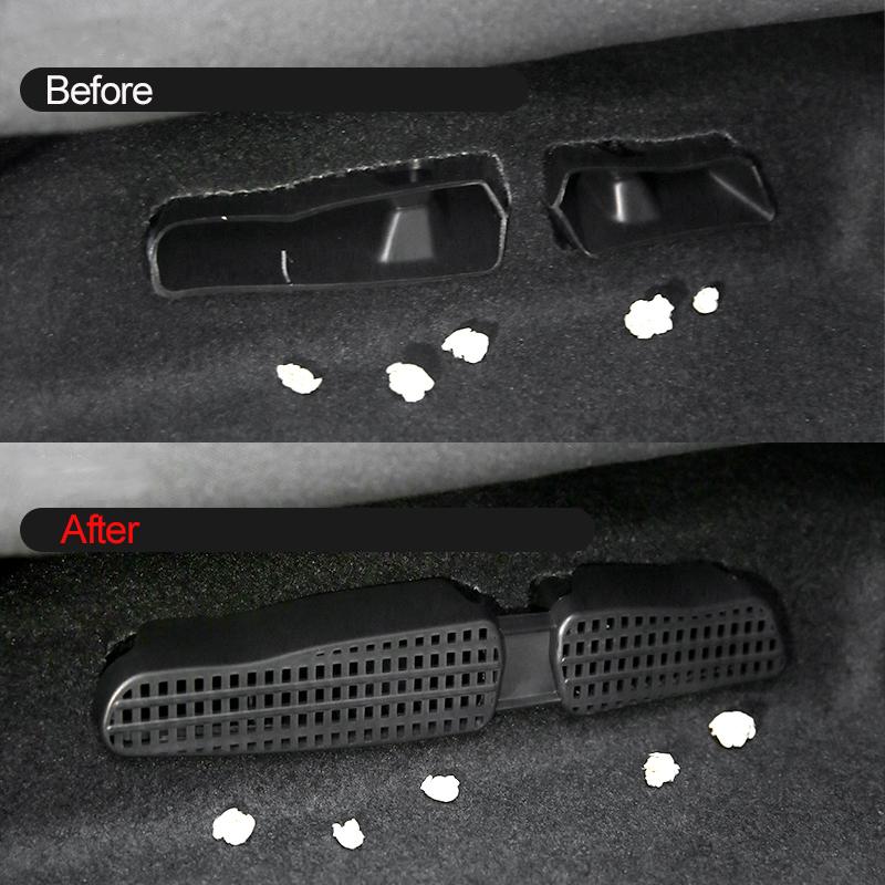 Rear Under Seat Duct Grille Protector Air Vent Outlet Cover for VW Golf 7 7.5 MK7 Golf 8 MK8 Accessories
