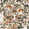 64 Artistic Hand-painted Cat Stickers: Healing Cute Journal, Notebook Decoration, Cultural Creative Design