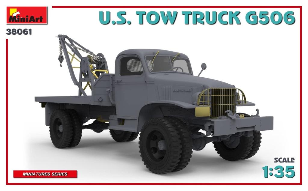Miniart Scale American Tow Truck G506 Plastic Model Kit MA38061 1/35