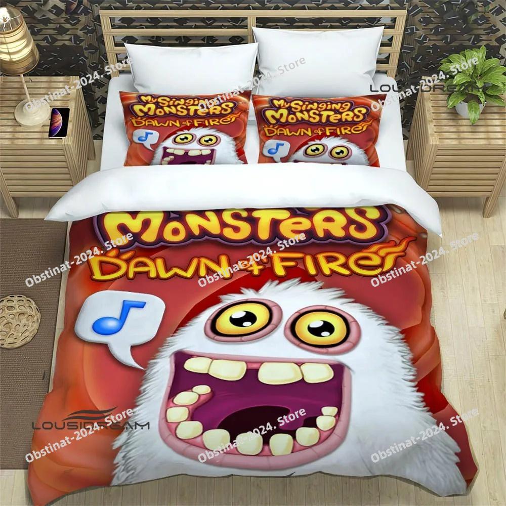 Game My Singing Monsters Bedding Sets exquisite supplies set duvet cover bed comforter set bedding set luxury birthday gift