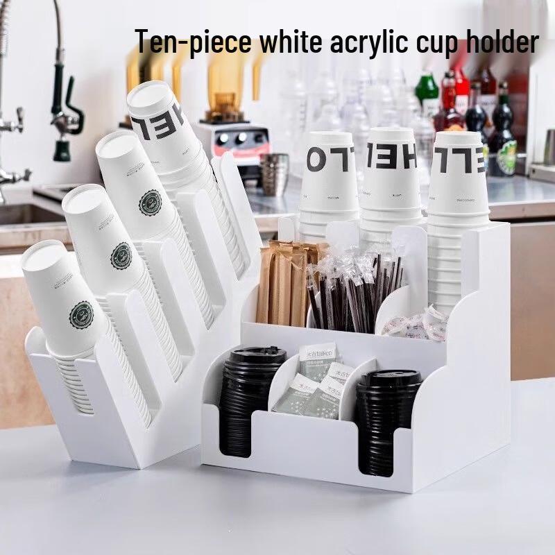Acrylic Disposable Cup and Supply Organizer