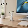 Matte White Pen Holder 3D Printed Kneeling Holder, Weightlifting Design Organizer, Desktop Decoration Creative Pencil for Office Home Accessories