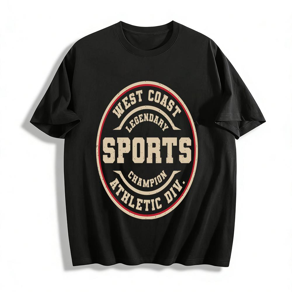 

West Coast Legendary Champion Athletic Retro Sports T-Shirt Pure cotton T-shirt XXS
