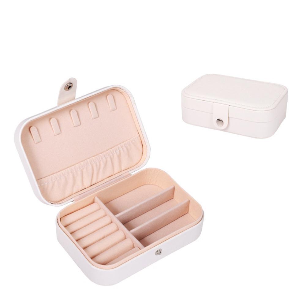 Square Necklace Ring Case Vintage Earring Organizer Lightweight Jewelry Storage Box  Girls