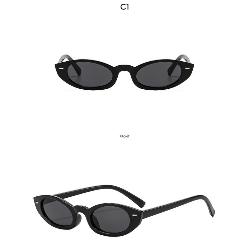 Women's sunglasses - unisex retro small frame cat eye sunglasses