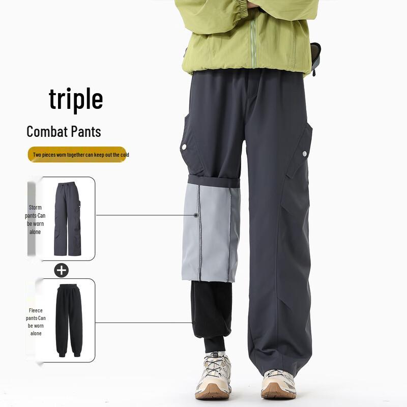 

izzue Men s Straight-Leg Multi-Pocket Cargo Pants L