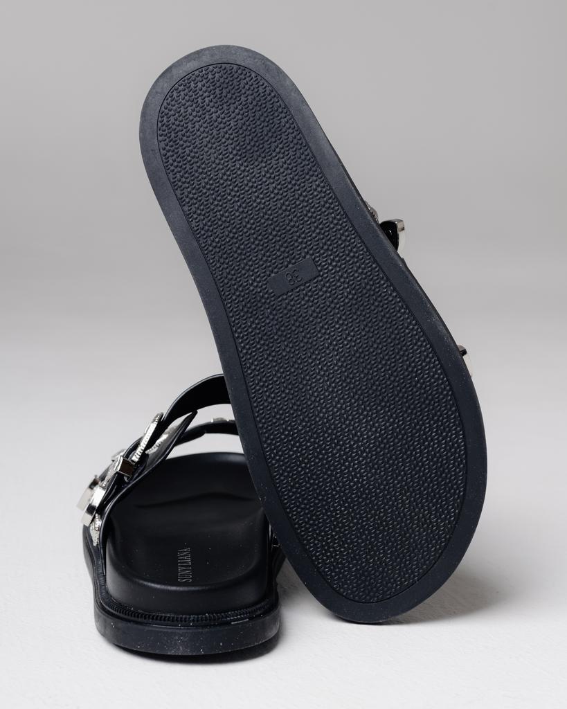 Шлепанцы женские SUNY LIANA 11862 36 черные кожа