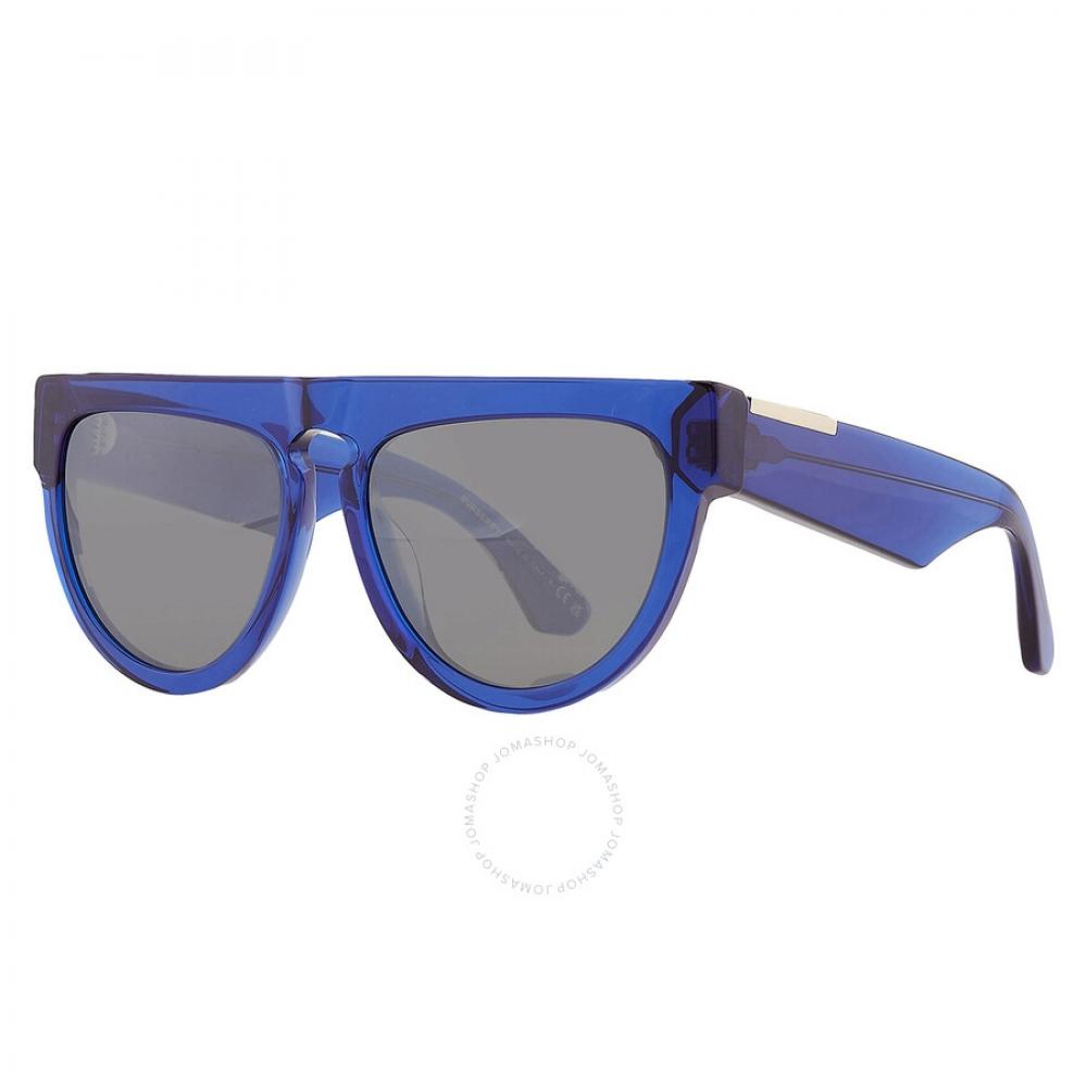 Burberry Grey Mirror Silver Irregular Ladies Sunglasses Be4416u 34926g 59