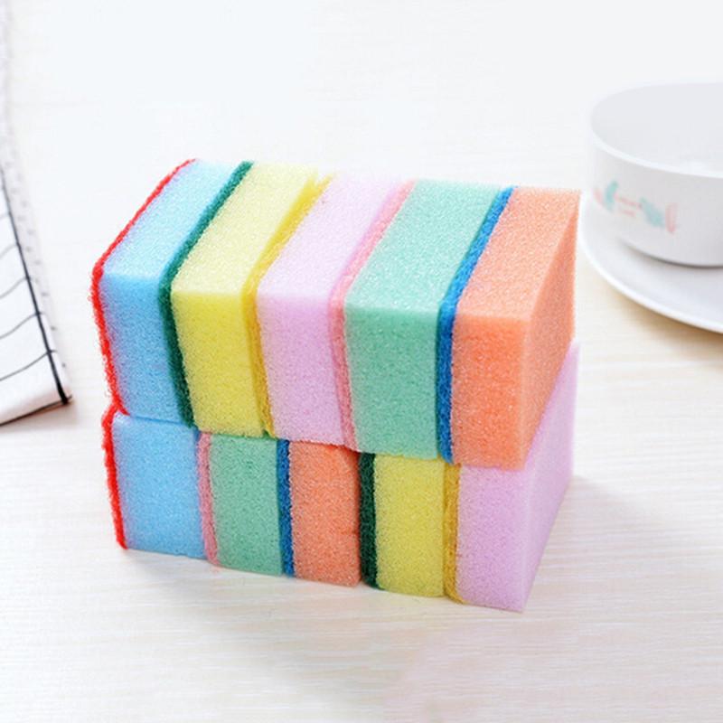 Buy Household Dishwasher 10 Pieces Sponges Cleaning Universal Sponge Brush Set Kitchen Cleaning
