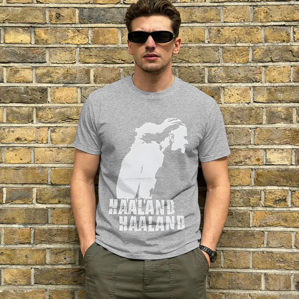 Haaland 9 T Shirt Summer 100 Cotton T Shirts For Male Hipster Print Tee Shirt Short Sleeve Street Style Tees