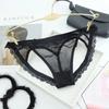 Low Waist Sheer Lace Mesh Thong Transparent Romantic T Panties Mesh Bow Briefs Women  Home
