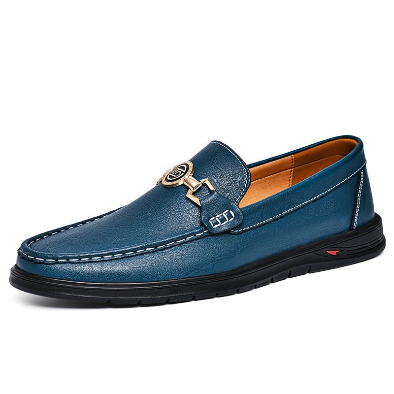 Genuine Leather Men Shoes Simple Casual Formal Mens Loafers Comfy Moccasins Breathable Slip On Male Boat Shoes Driving Footwear