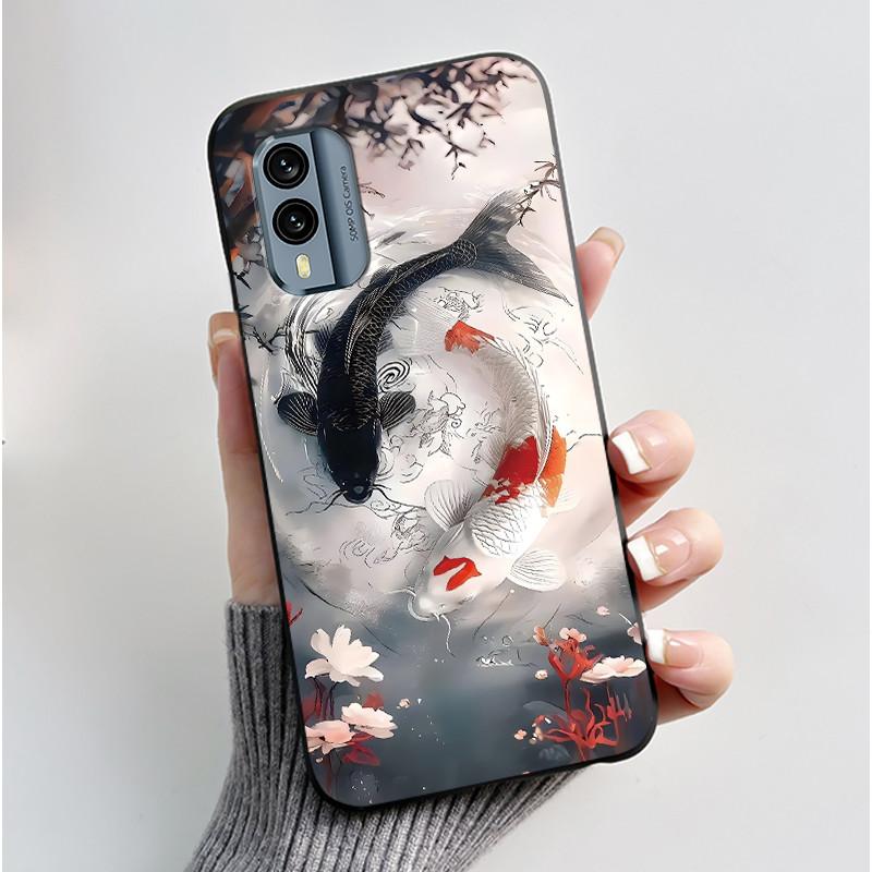 Bumper Rezistent la Șocuri Husa Moale Pentru Nokia X30 5G Drăguț Model Nou Design Carcasă Pentru Nokia XR21 Cu Culoare Jelly Negru Viral Husa