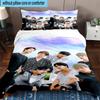3 Stück K-Pop Musikgruppe 3 Stück Bettwäsche, inklusive 3 Stück Bettbezug und 2 Stück Kissenbezüge. Perfekt für Weihnachten, ideal für Schlafzimmer, Wohnheimzimmer