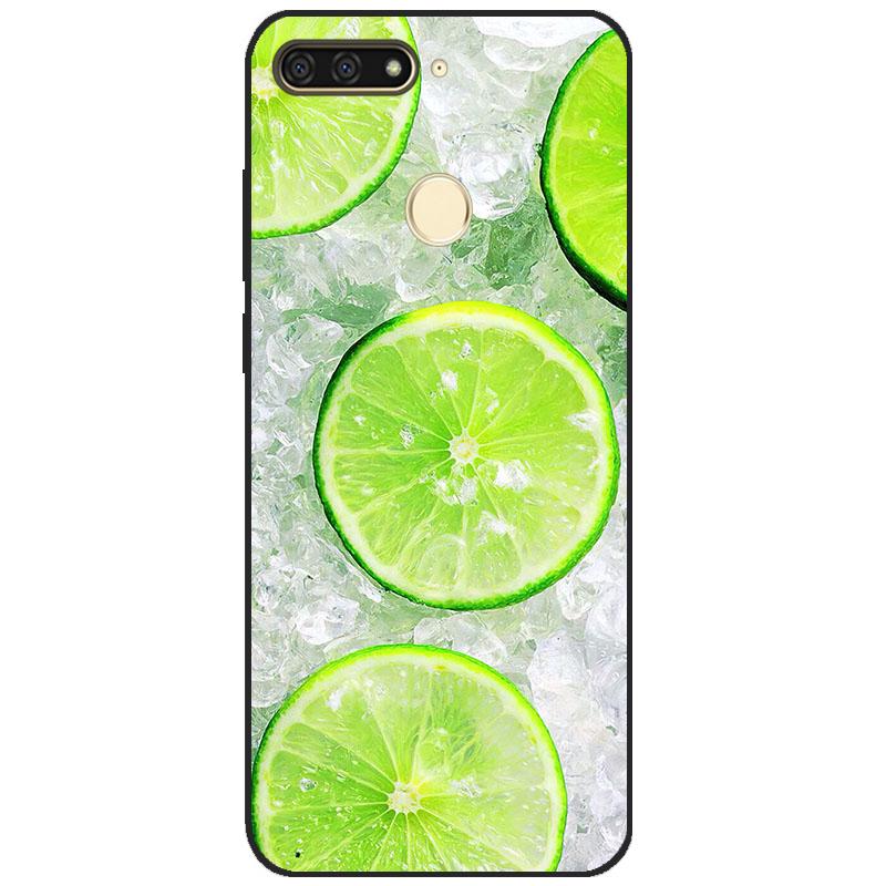 cases for huawei Y6 2018 case 5.7 inch Atu-L21 cover for huawei Y6 Prime 2018 back cover protective soft touch tpu flower rose