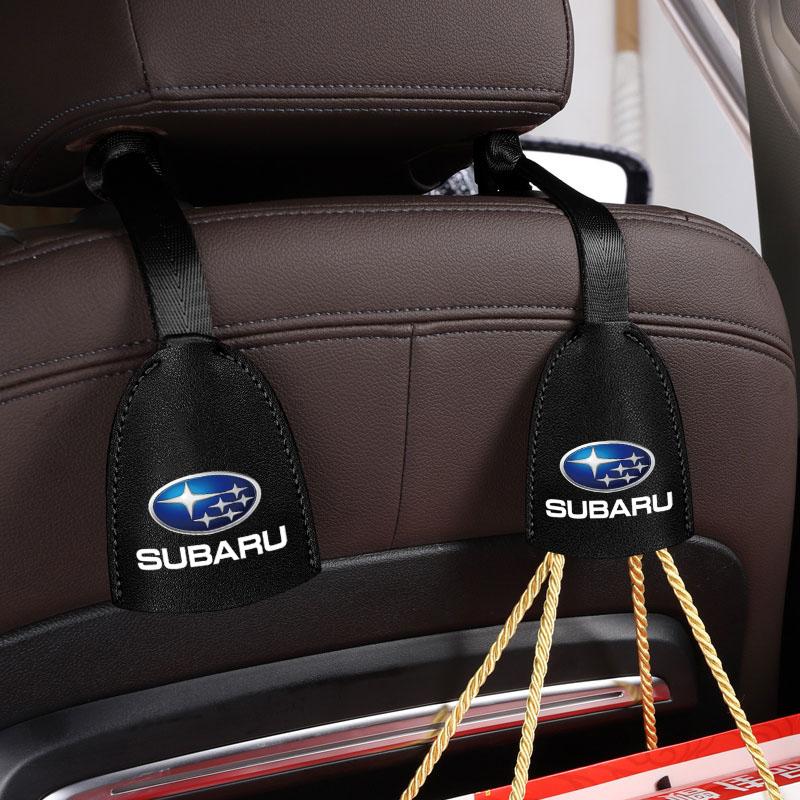 1/2 Stück Leder Auto Sitzlehnenhaken Tragbarer Hängebeutelständer Für Subaru LEGACY Forester Outback Rally WRX WRC XV Impreza