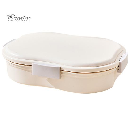 BPA-free Lunch Box Snack Container, with Separate Compartments Design, Food-Grade PP Box, Built-In Ice Insulated Layer Keeps Food Fresh Fruits