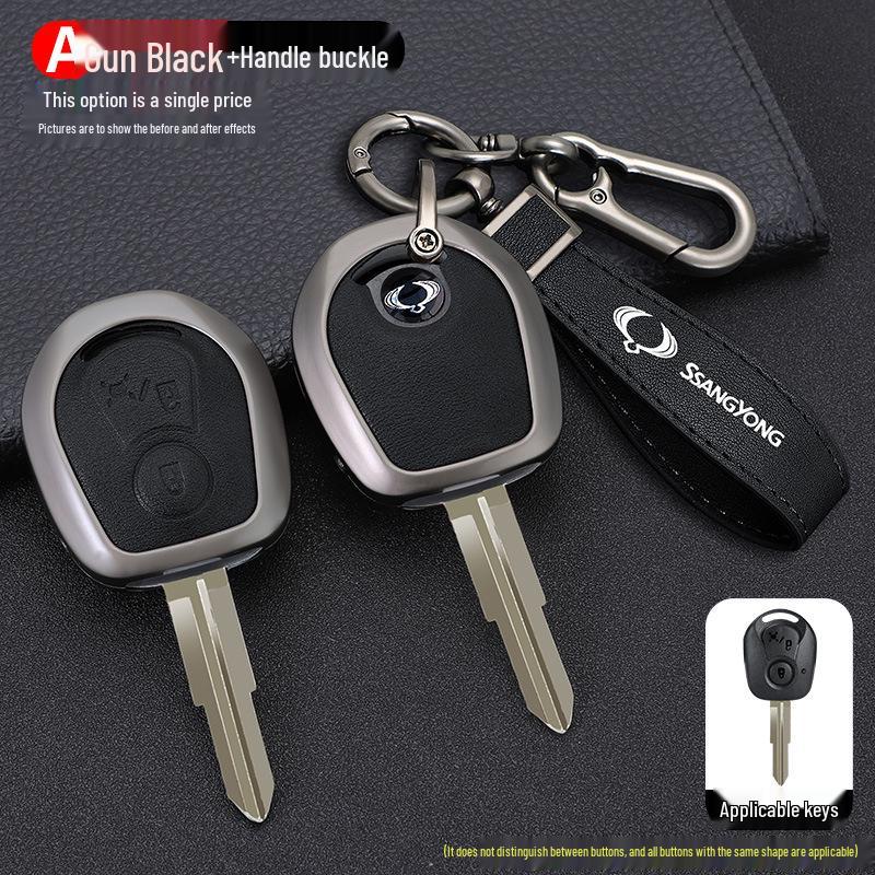 SsangYong Actyon Rexton W Kyron Metal Car Key Cover