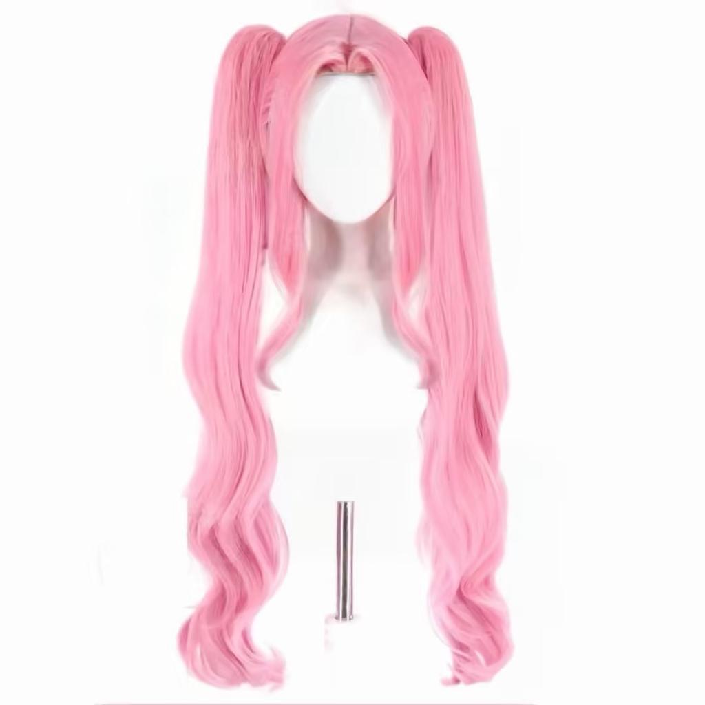 Alien Stage Zombie State Mizi Cosplay Costume Wig Pink Mini Dress Cute Big Bow Glitter Ruffle Skirt Idol Stage Outfit Full Set