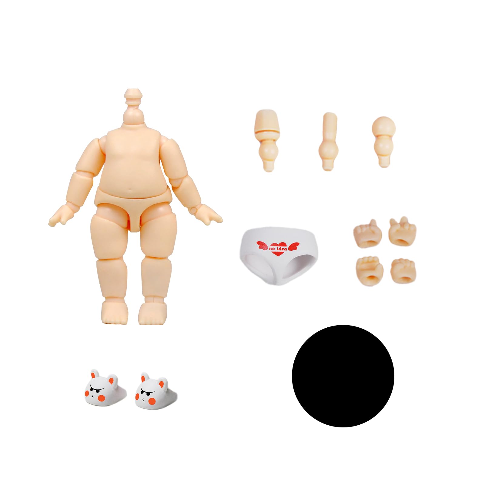 

YMY Mini Doll Body BJD GSC Cute Body для Nendoroid YMY Mini Doll Head 5.7 см