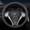 Leather Car Steering Wheel Cover for Nissan Patrol Tiida NP300 Frontier NV200 Navara Accessories