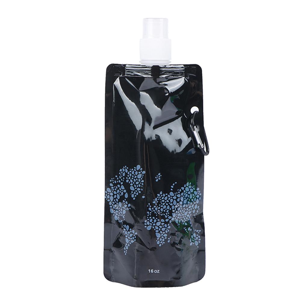 500ml Portable Folding Water Pouch Plastic Outdoor Use Athletic Water Bottle Drink Pouch Camping Picnic Water Pouch