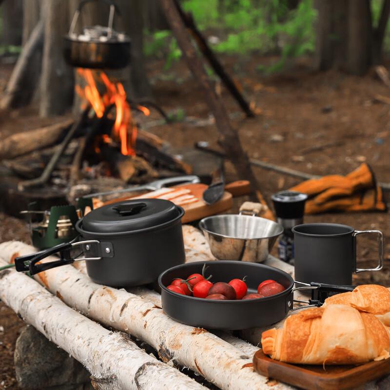 ZISIZ Outdoor Camping Stove & Pot Set