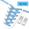 8MM 2025 No Tie Shoe Laces Press Lock Insert Fixed Shoelaces Without Ties Elastic Laces Sneaker Kid Adult Flat Shoelace for Shoe