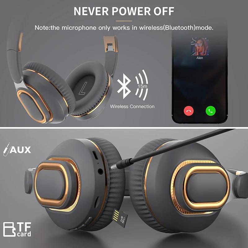 H7 Pro Max Wireless Headsets Bluetooth Headphones Noise Cancelling Great Bass Stereo Foldable Music Sport Earphone Support TF FM