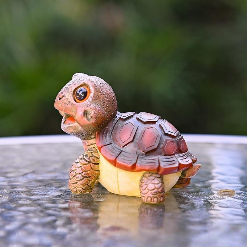 Big Eyed Turtle Ornament Micro Landscape Courtyard Garden Seaside Resin Crafts Decoration