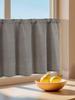 Lemon Print No-Punch Fresh Linen Door Partition Curtain for Bedroom & Kitchen