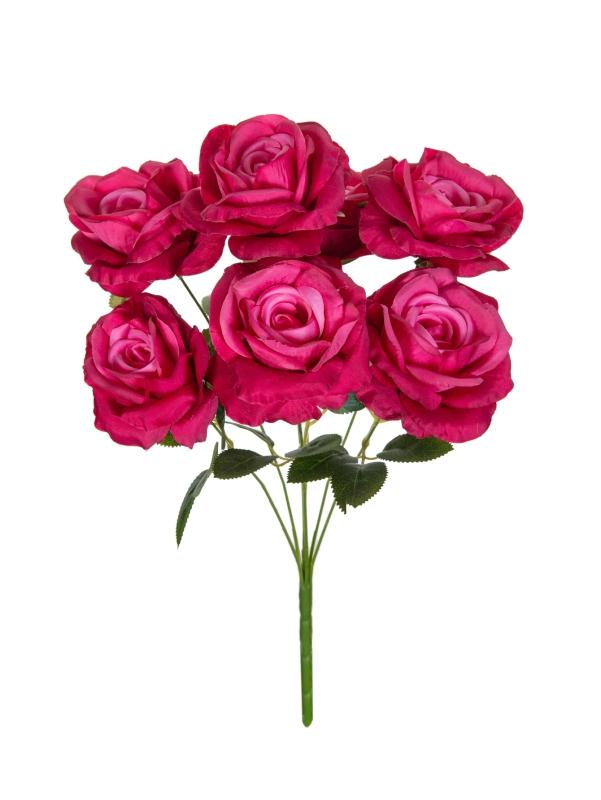 Artificial Flowers Silk Rose Brial Bouquet Fake High Quality Home Room Table Wedding Wreath Decora Outdoor Garden Diy Gifts Box