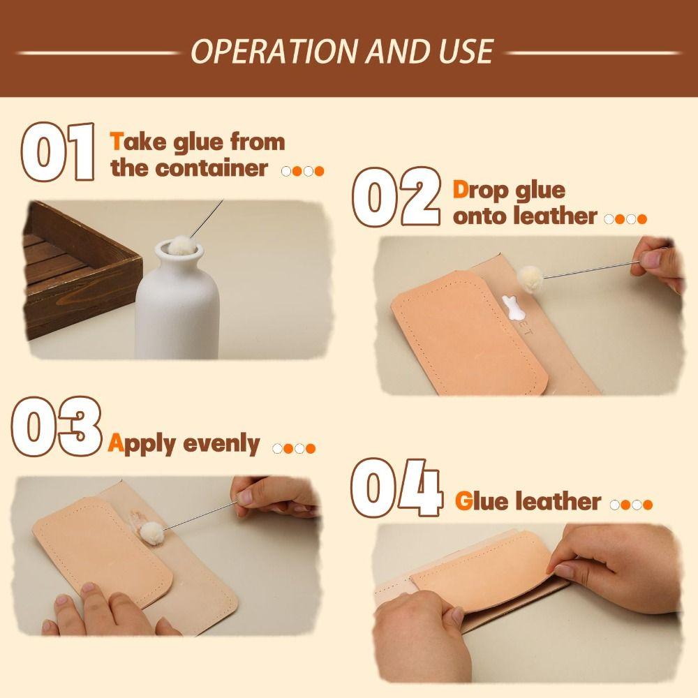 100Pcs DIY Craft Leather Wool Balls Painting Brush Leather Dyeing Applicator  Bowling Shoe Brush
