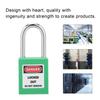 38mm   Padlock Insulating Industrial Plastic Nylon PA Steel for Chemical Electric Power Nuclear Energy(Purple )