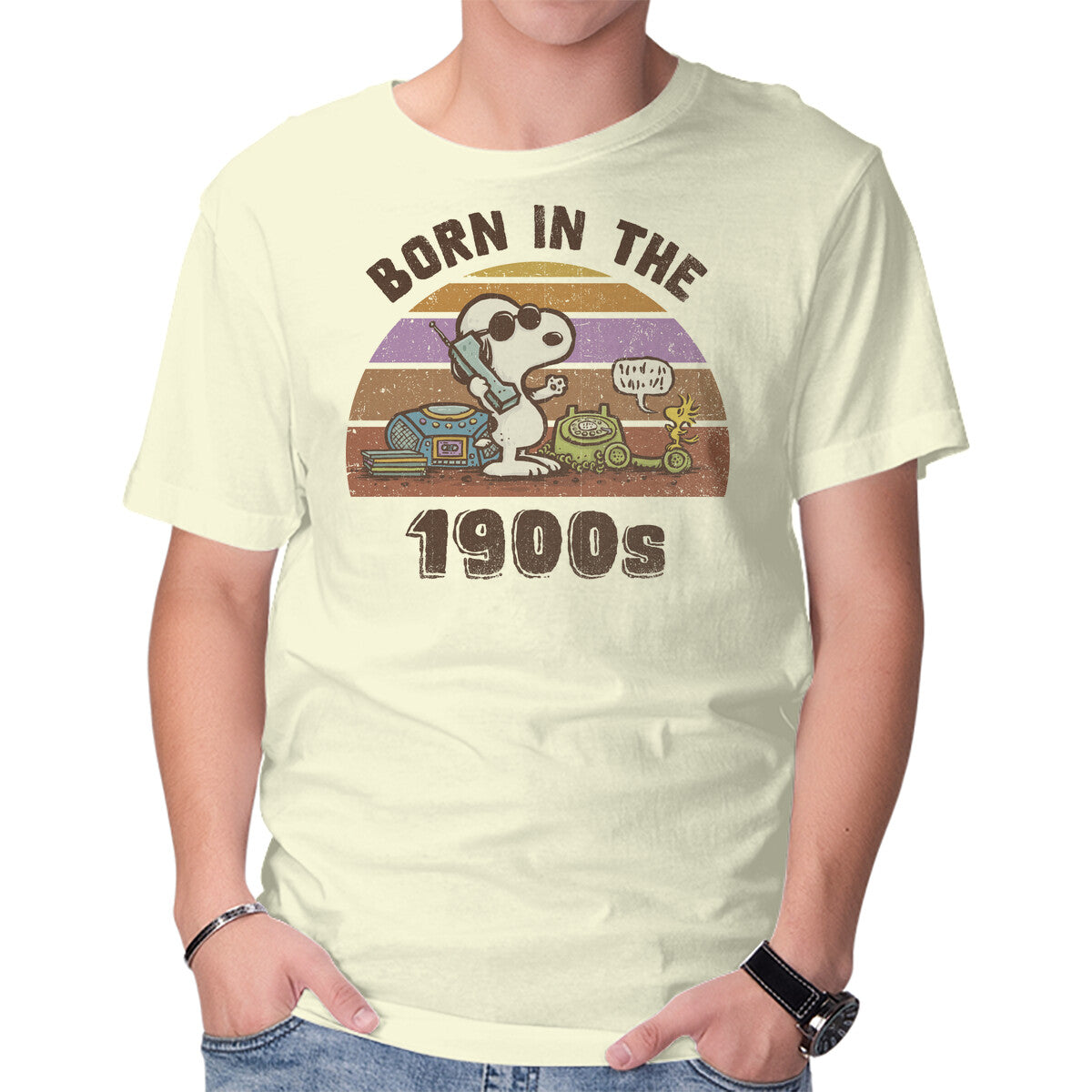 Unisex Crew Neck T-Shirt Born In The 1900s Graphic Short Sleeve Casual Tee XL