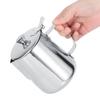 Stainless Steel Thicken Milk Frothing Cup Jug Coffee Pitcher Latte Art with Lid for Home Coffee