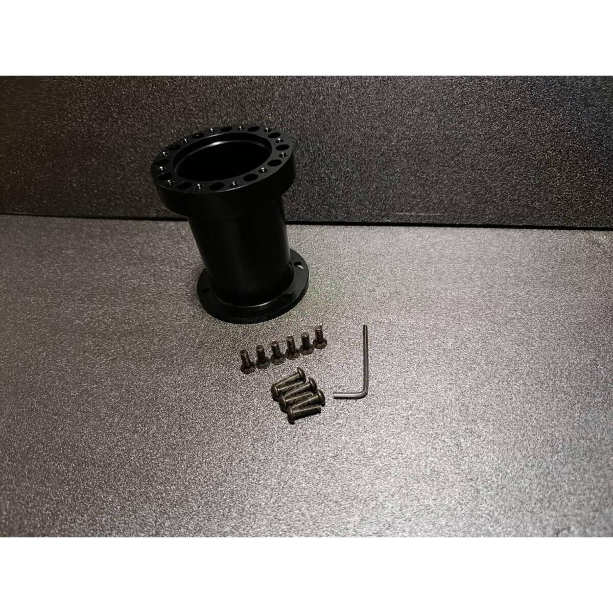 [Shipping fee 600 yen] Steering boss spacer 100mm Black anodized aluminum long boss spacer (101mm)