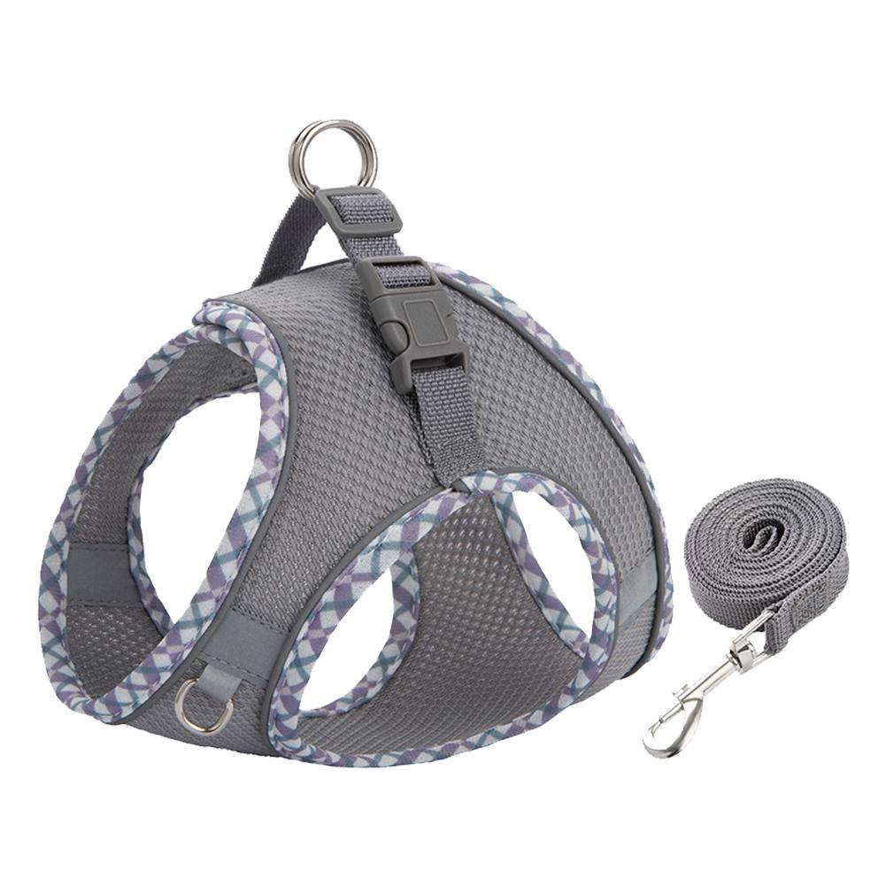 Small Medium Pet Dog Harness for Outdoor Use Set Dog Vest Strap Adjustable Breathable Harness for Dogs Puppy and Cats